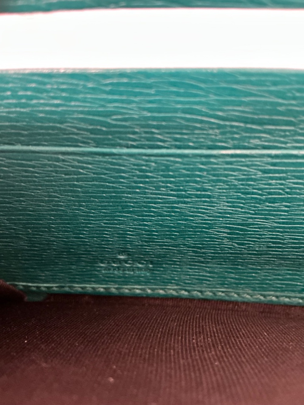 Gucci blooms green leather zippy wallet - Picture 8 of 11